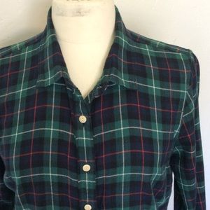 J CREW Flannel shirt Women’s Size M/L